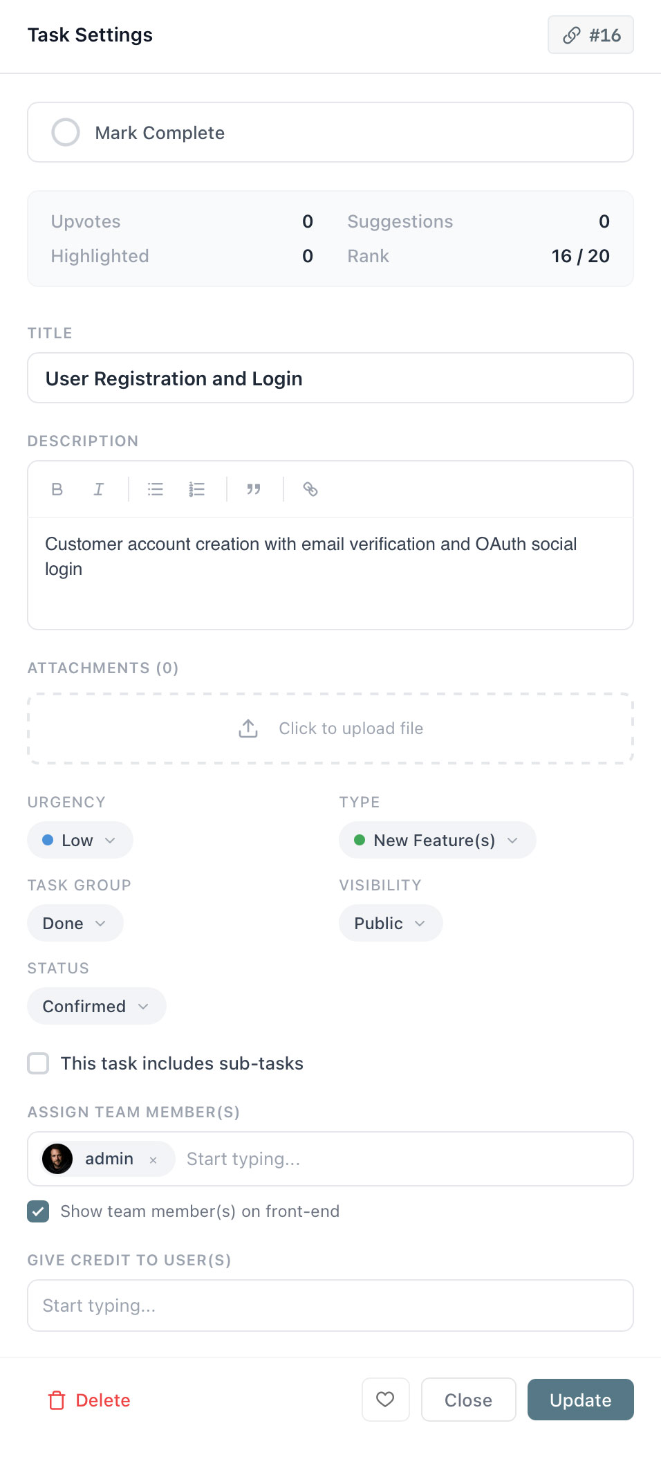 PathPro task detail settings showing subtasks, priorities, and due dates